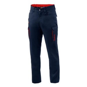 SPARCO Delovne hlače VERMONT modra/rdeča
